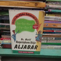 Image of Dr. Math Mempersiapkanmu Belajar Aljabar
